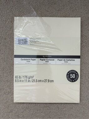 Recollections Cream Cardstock Paper Pack